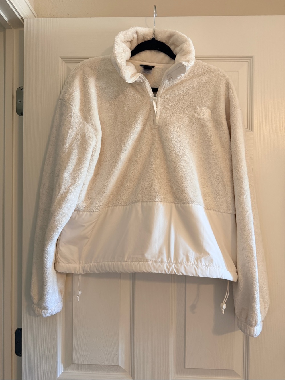 The North Face Women's Cream Sherpa Half-Zip Jacket